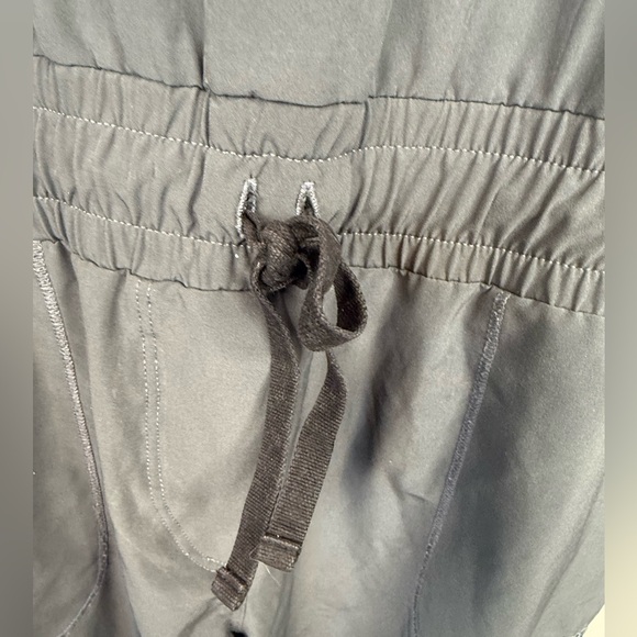 Albion Fit Cap Sleeve Jumpsuit Gray Elastic Waist One Piece XS - Picture 5 of 11